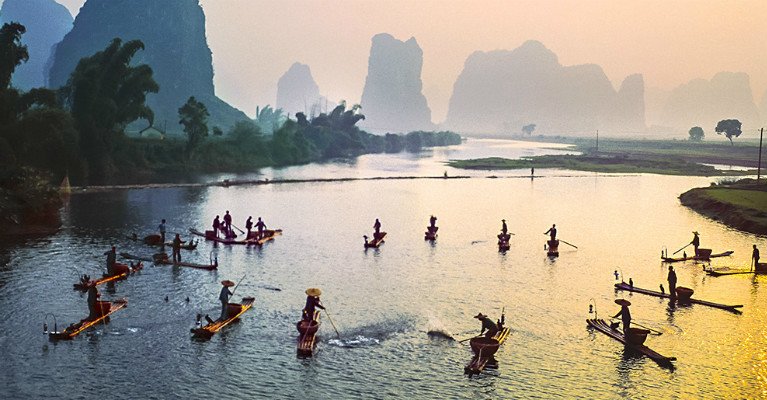 giant panda and reed flute cave