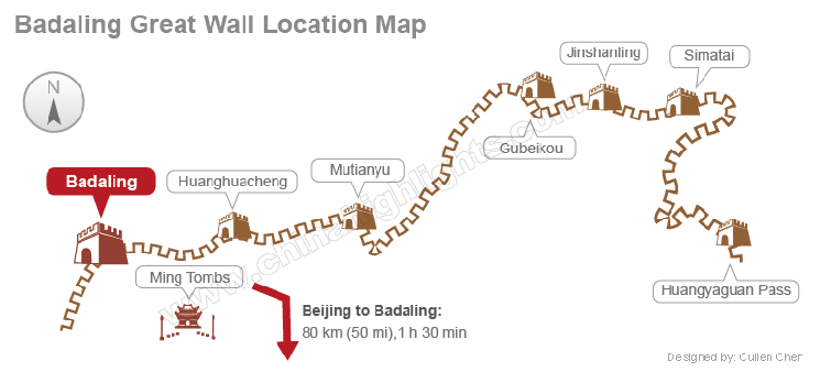 badaling location map