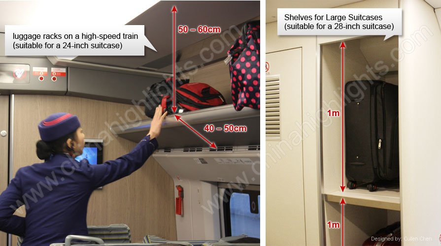 high speed trian baggage allowance