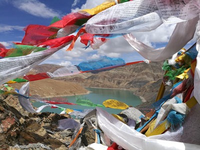 bandiere di preghiera tibetane