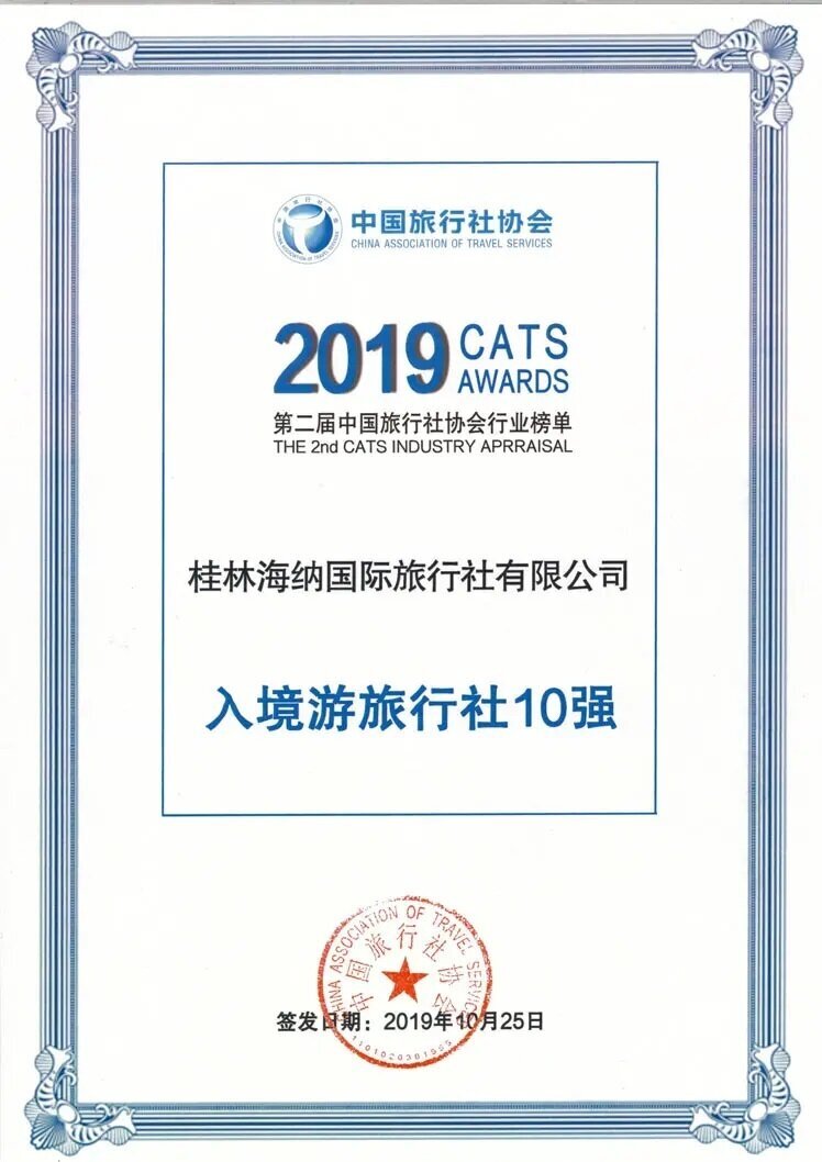 Top 10 Inbound Travel Agency of 2019